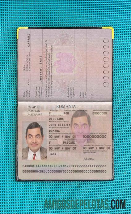 Aparência fotográfica atual do Romênia Pass 2013 exemplo real